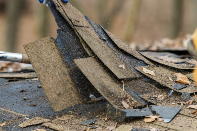 Removing old shingles